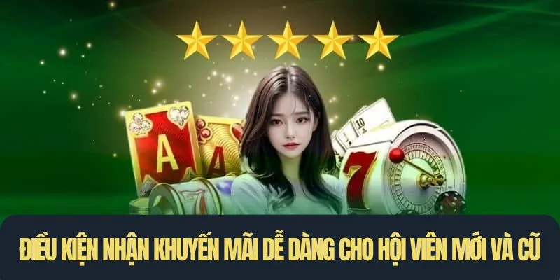 Điều kiện nhận khuyến mãi dễ dàng cho hội viên mới và cũ